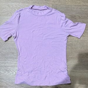 SHEIN Lilac Ribbed Top